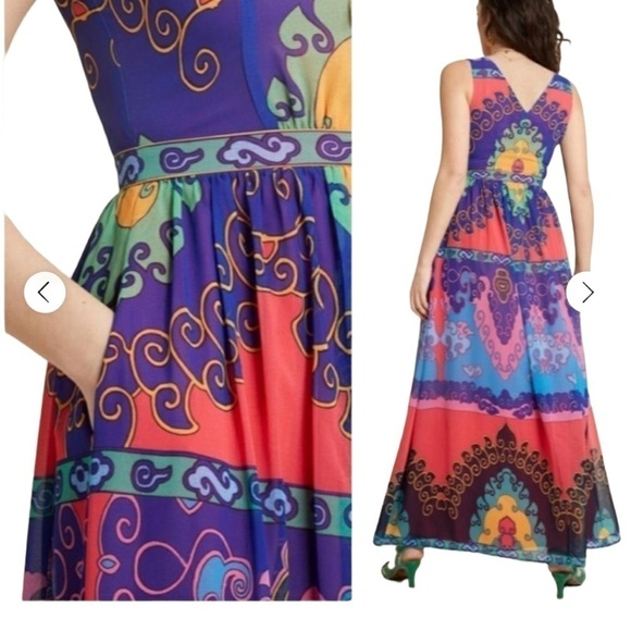 Modcloth Muster the Length Maxi Dress in Indigo - Picture 3 of 16